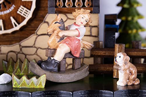 Cuckoo Palace 18110 QMT HG Cuckoo Clock Deer Park Mill Station Chalet-Style 33Cm Quartz-Movement thumb #5