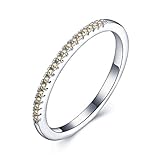 ❣Ring Sterling Silber 925: Hergestellt aus 925 Sterling Silber, nickelfrei und bequem, für jede empfindliche Haut geeignet und respektiert die empfindlichste Haut.