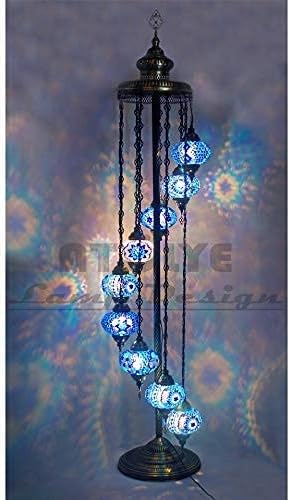 Amazon Co Jp Aipipl フロアランプアメージングトルコフロアランプ モザイクモロッコ手作りヴィンテージステンドグラススタンディング ランプ トルコランプ ホーム キッチン
