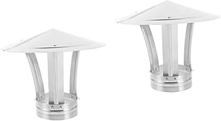 YARNOW 2 Peças Tampa De Ventilação De Tampas De Chaminé Para Chaminé Externa Tampa De Chaminé Tampa À Prova De Chuva Tampa De Chaminé Tampa De Ventilação Redonda Tampa De