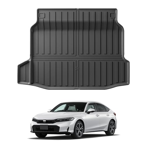 CARVANTA シビック FL系 ラゲッジマット トランクマット 2021年9月～現行 FL1 FL4 FL5 タイプR ホンダに適応 ラゲージトレイ 立体成型 車種専用 カーゴマット TPE 縁高 防水 耐汚れ 内装 カスタム 保護パーツ 取付簡単 1Pcs (シビック FL系)