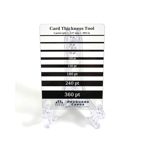 ProGuard Cards Thickness Gauge Tool, Trading & Sports Card Point Gauge Guide