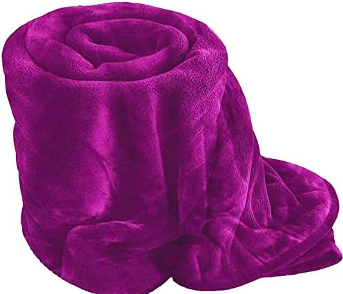 GonZalo GraCia. Pink Cosy Fleece Blanket Soft Touch 400 GSM Winter Warm Faux Fur Mink Sofa Bed Throw (Blush Pink, Double 150x200 cm)
