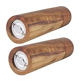 PACKOVE Manuelle Pfeffermühle mit Keramikmahlwerk und Edelstahl für Küche Kompakt und Einfach zu Bedienen zum Würzen von Speisen