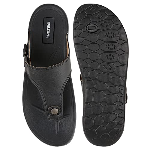 Image of URJO GLF 21 Men's Slippers /FlipFlops Lightweight Super Flexible Arch Support Durable Anti Skid & Stylish Dailywear Slippers /FlipFlops for Men