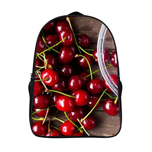 Sacs à dos de mode pour adolescents Cherry, sac d'école polyvalent adulte et enfant 40x28x16cm