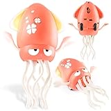 Electric Dancing Octopus Toy for Kids Squid Tummy Time with Lights Music, Interactive Crawling Baby Toy for Toddlers Boys Girls Ages 3-8, 4 5 6 7 Years Old Birthday Gift, Indoor Pet Toys Cats Dogs