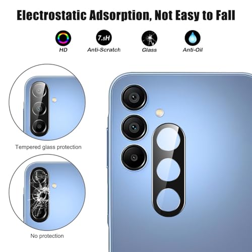 Image of 4youquality Back Camera Lens Protector Compatible with Samsung Galaxy A37 / Samsung Galaxy A57 (1 Pack) | 9H Tempered Glass Camera Guard | Military-Grade Protection | Ultra Clear HD | Bubble-Free Easy Installation | Case Friendly Design