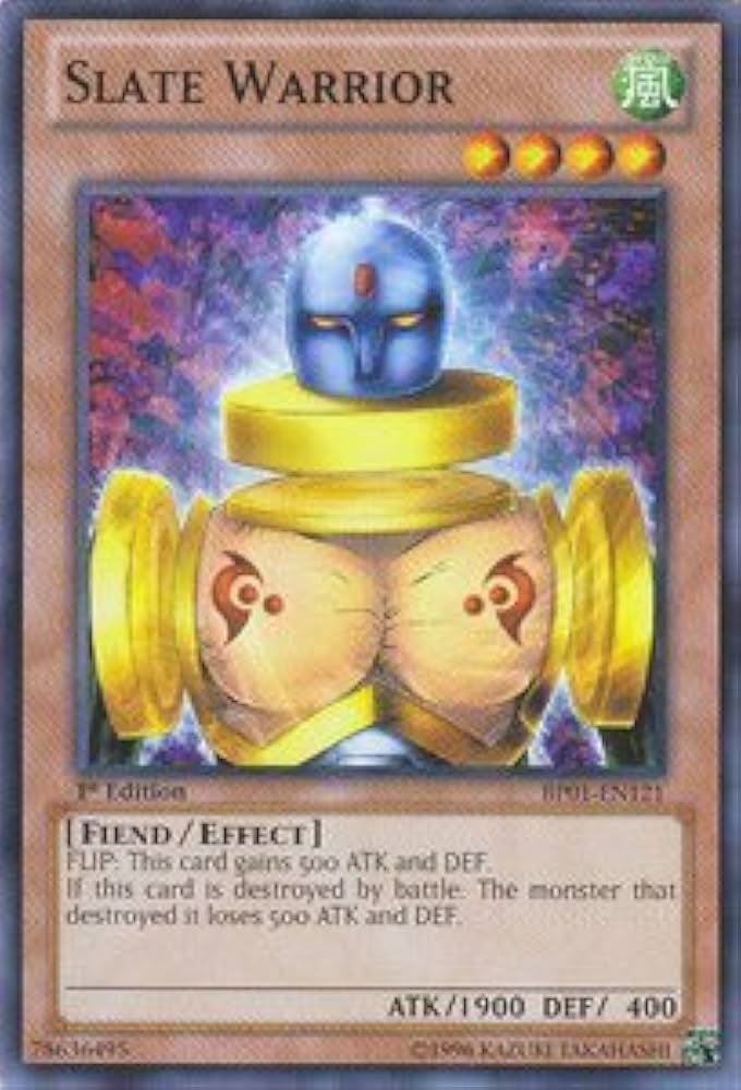Amazon.co.jp: 遊戯王カード Slate Warrior/ニュート BP01