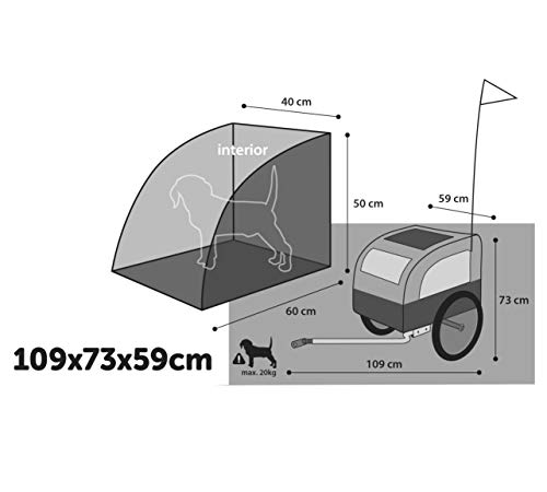 Karlie Doggy Liner Amsterdam Teflon® L: 109 cm B: 59 cm H: 73 cm schwarz-grau