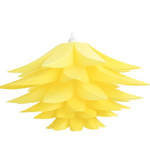 CWZZWS LED CANDELIERS, Lily Lotus Puzzle Lámpara de lámpara Crestaurant Decoración de la Sala del Techo del Techo Lámpara LED Lámpara de Colgantes Modernas/Azul