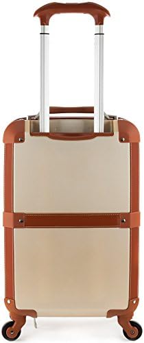 Rockland Stage Coach 20-Inch Rolling Trunk, Champagne