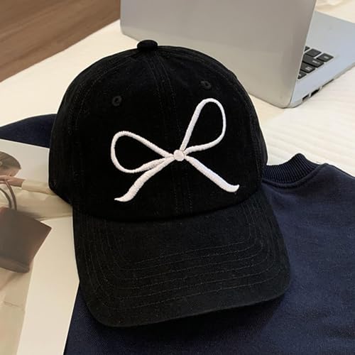 Gorra de béisbol para mujer con lazo y abertura para coleta miniatura 6