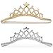 Beaupretty 2pcs bébé fille couronne diadème bandeau princesse bande de cheveux (argent + or)