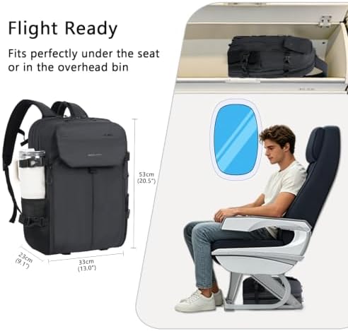 KROSER Travel Backpack for men, Laptop Carry On Backpack Flight Approved - 1