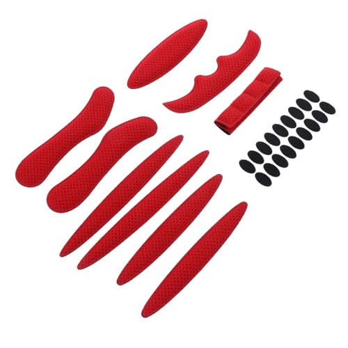 ibasenice 2セット ヘルメットパッド 衝撃吸収スポンジクッション ユニバーサルライナー 自転車 バイク 電動車用快適保護内装 入り