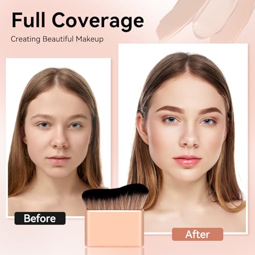 Tanning Brush Body Makeup Brush Kabuki Foundation Brush for Liquid Makeup Blending Brush Bronzer Brush for Blending Liquid, Cream, Concealer Tan Brush Applicator for Body & Leg Makeup - Image 7