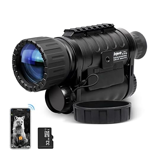 Infrared HD Night Vision Monocular with WiFi,Bestguarder WG-50 Plus,6-30X50MM Smart Digital Hunting Gear Can Takes 5mp Photo 720 Video from 1300ft Distance in Complete Darkness