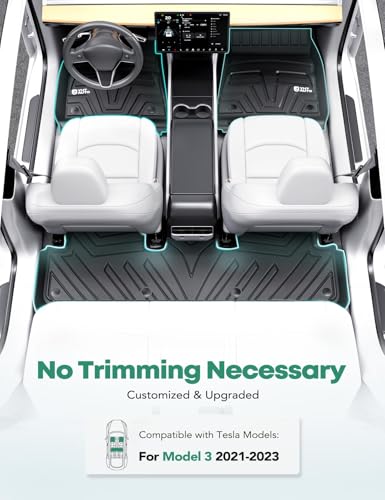 Yhtauto YHTFM10098 Custom Fit Car Floor Mats For Tesla Model 3 2023 2022 2021 thumb #1
