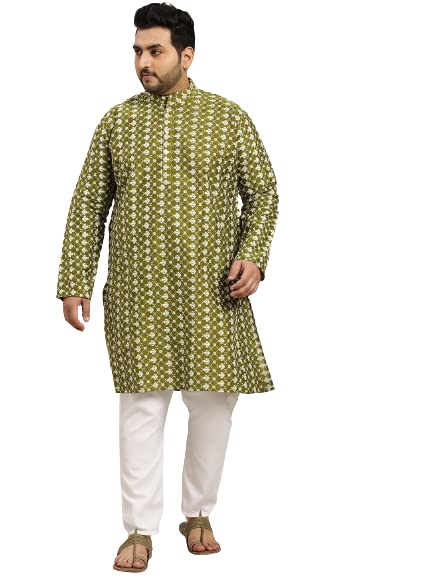 Image of SOJANYA (Since 1958, Men's Silk Blend Grey Kurta Pyjama & Silk Blend Jacket Combo