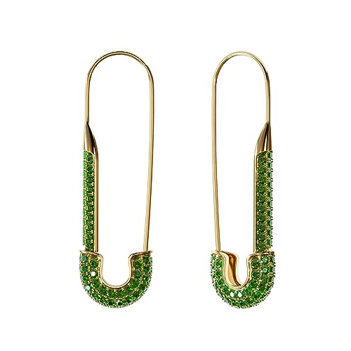 Boucles d'oreilles créoles avec cristal pavé étincelant finitions de haute qualité