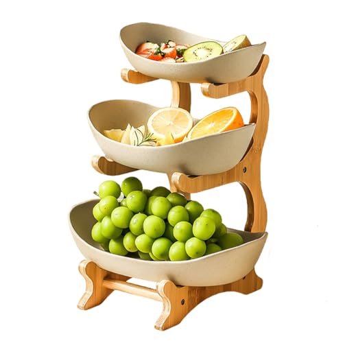 Cesta de frutas de 3 niveles