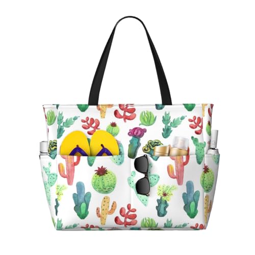 Plantes succulentes grand sac de plage pour ne plus manquer de place