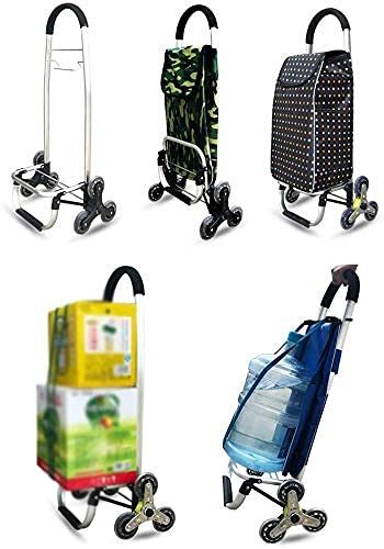 AYCDL Trolley-Wagen Multifunktions-Einkaufswagen Küchenaufbewahrung Mehrzweckwagen Oxford-Stoff Aluminiumlegierung Kletterrad Faltbar Verschleißfest Wasserdicht Trag,F – Bild 3