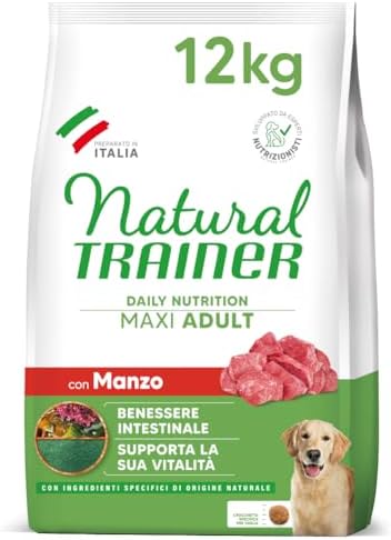 Natural Trainer Maxi Adult Dog Food with Beef – 12 kg