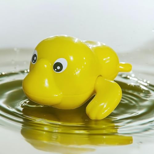 Image of COSMOBABY Premium (Duck & Walrus Combo) Bath Toys, Cute Swimming Bath Toys for Toddlers 1-3, Floating Wind Up Toys for 1-5 Year Old Boy Girl, New Born Baby Bathtub Water Toys, Proudly Made in India