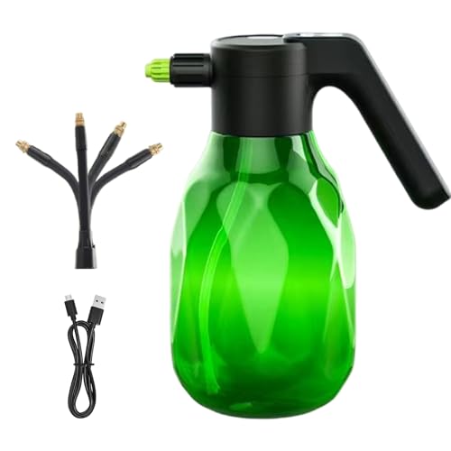 電動 ミスト スプレー ボトル | 2L ポータブル クリーニング ツール | 屋内自動散水器植物用,ガーデニング 芝生 庭 草 車 クリーニング 花 野菜 施肥 用