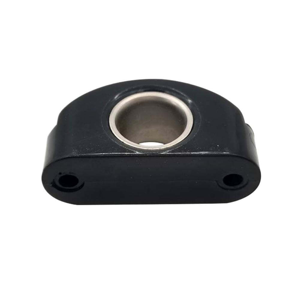 Passacavo per barche marine Bullseyes in nylon nero 12 mm Puleggia con inserto in acciaio inossidabile da 1/2 pollici compatibile con le barche