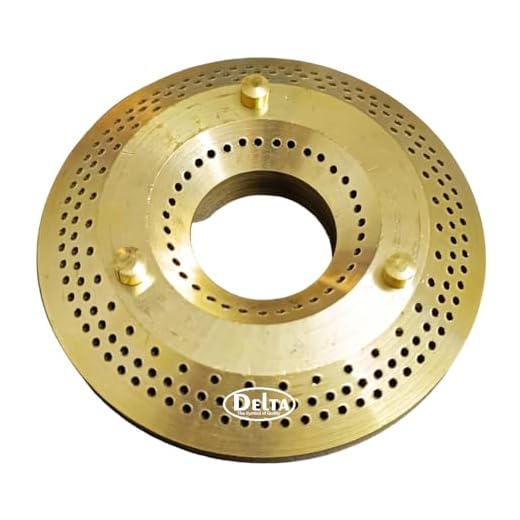 DELTA Gas Stove Replacement Parts | 92 MM Jumbo Brass Burner for Manual Ignition Glass Top Gas Stove Pack of 1 Piece