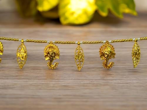 Image of Metal Home Decor Hanging Toran Main Door Garlands Handmade Bandhanwar Door Entrance Hanging Home Traditional Wall Decor Diwali Decor Diwali Gift