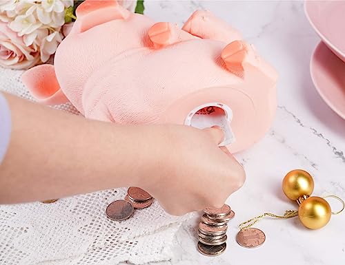 H&W New Squint Pig Coin Money Bank, Shatterproof Piggy Bank, Creative Money Bank, Can Store 1000 Coins, Best Bitrthday Gift, Squint Piggy (WK7-D22) by H&W - Image 5