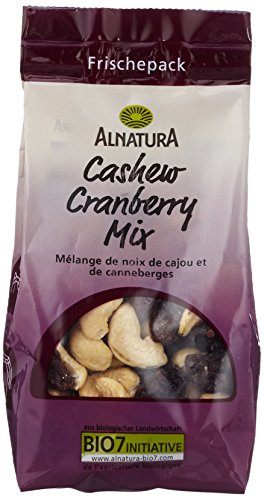 Alnatura Bio Cashew-Cranberry-Mix, vegan, 3er Pack (3 x 150 g)