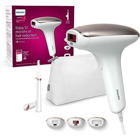 Philips Lumea IPL Hair Removal 7000 Series - Hair Removal Device with Satin Compact Pen Trimmer, 3 Attachments for Body, Face, and Bikini, Corded Use (Model BRI923/00) Cover