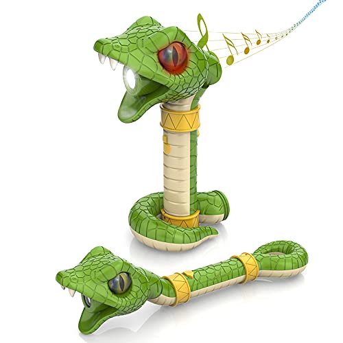 Randalfy Toddler Flashlight - LED Flashlight for Kids, 5 Light Modes Snake Shaped Flash Light and Sound, Flash Light Toys for Birthday Halloween for 3 4 5 6 7 8+Years Boys Girls Camping Hiking