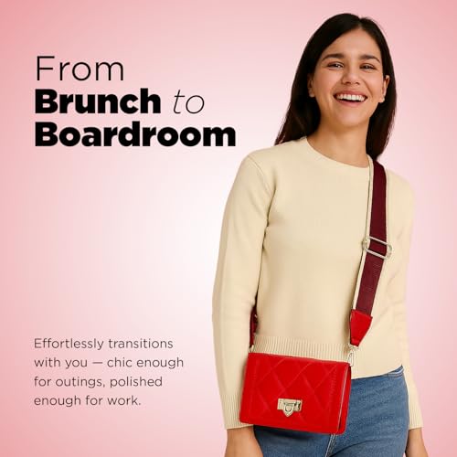 Image of SAGEWARE Casual Sling Purse for Women, Fashion Sling Bag, Sling Bag with Adjustable Strap | Designer Crossbody Purse for Girls & Women | Trendy Party, Casual & Office