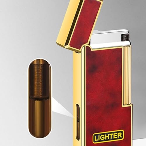 Encendedor recargable de butano metálico portátil miniatura 4
