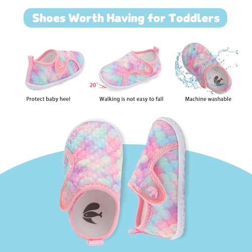 Image of FEETCITY Baby Boys Girls Water Shoes Quick Drying Aqua Sock Outdoor Beach Pool Shoes
