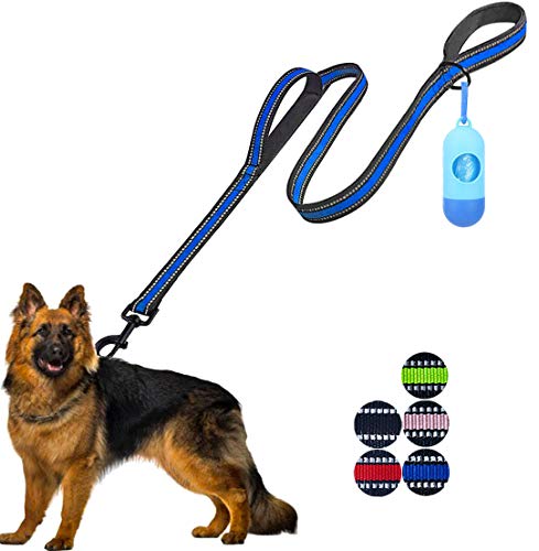double handle dog leash