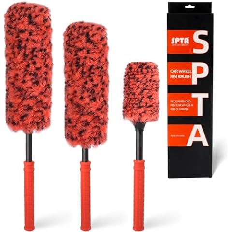 SPTA 3-Piece Wheel Cleaning Brush Kit Cover