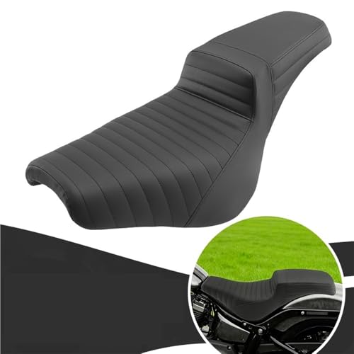 Asiento de dos plazas con acabado de punto para Deluxe y Softail 2