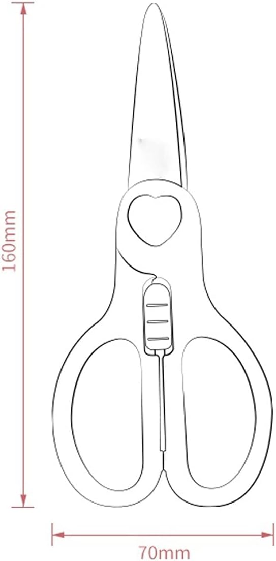 Salad Scissors Ceramic Scissors for Food Lightweight Safety Complementary Food Shears Anti-Slip Scissor