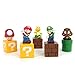 Jiahui Brand Super Mario Brothers Birthay Cake Topper, Super Mario Bros Action Figures, Mini Super Mario Bros Figures Bundle Including Mario, Luigi, Mushroom, Goomba, Koopa Troopa, 2
