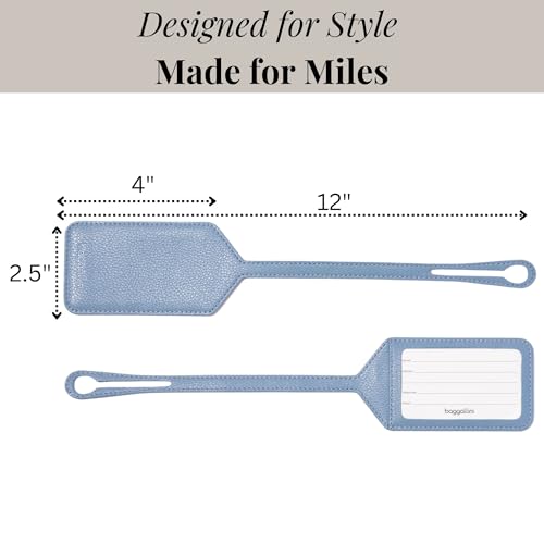 Baggallini Luggage Tag - 2.5"x4" Lightweight Travel Essential Suitcase Tag2