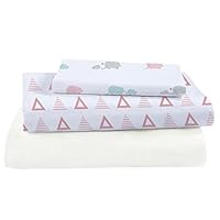 Algopix Similar Product 10 - Pure Fiber Crib Sheet Set Pink