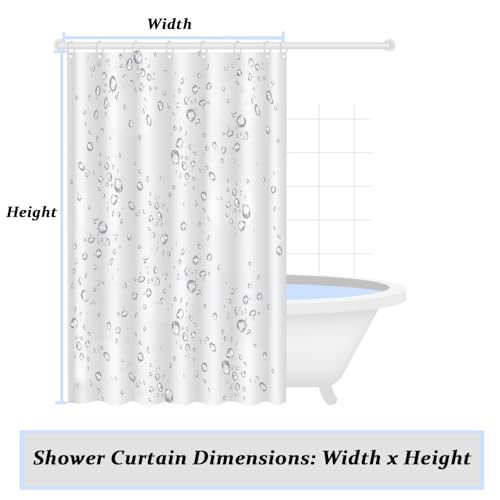 Rideau de douche imperméable grand format 135 x 240 cm à fleurs rétro