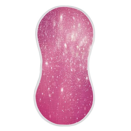 Shiny Burp Cloths Cotton Baby Washcloths,Large 22x11in Burping Cloth Absorbent and Soft for Newborn Baby Boys and Girls,1 Pack